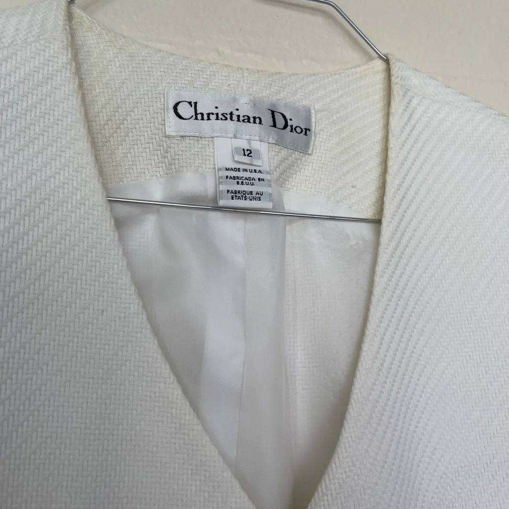 Dior Navy and White Blazer